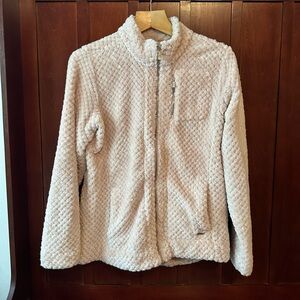 Calvin Klein size medium pink Sherpa zip up